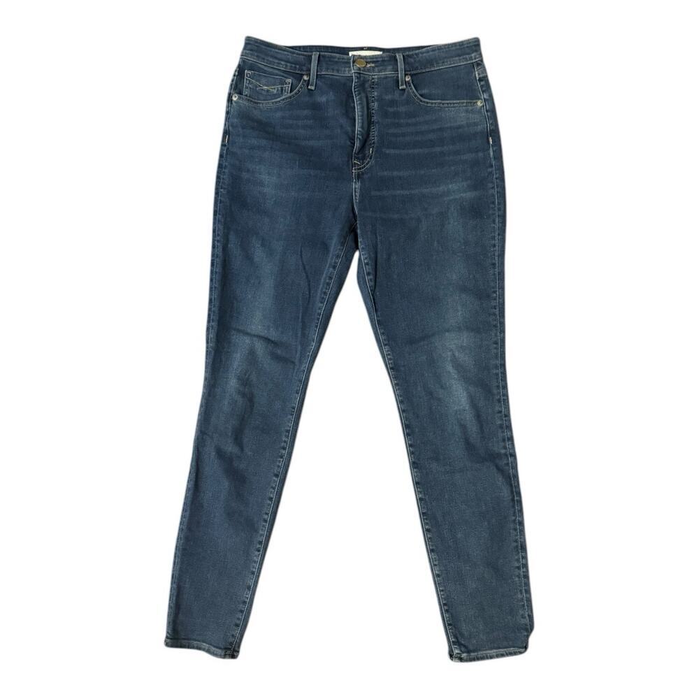 Revtown Jean 31L High Rise Skinny Dark Wash Denim Classic Casual Comfort Stretch